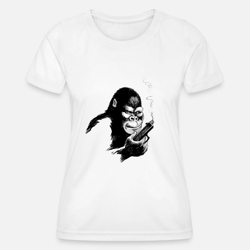 Monkey - Women's Functional T-Shirt - white
