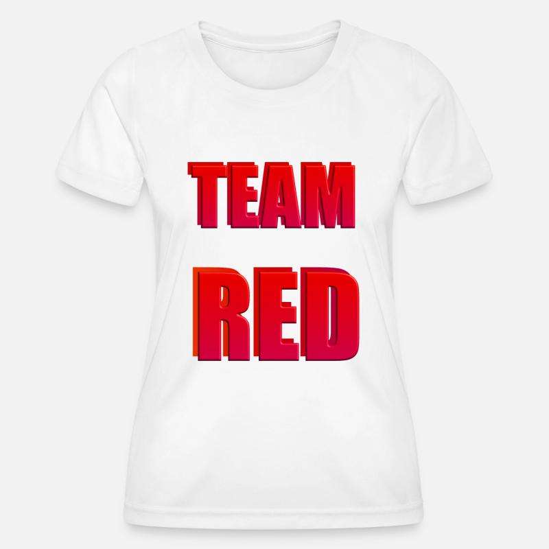 Team Red - Women's Functional T-Shirt - white