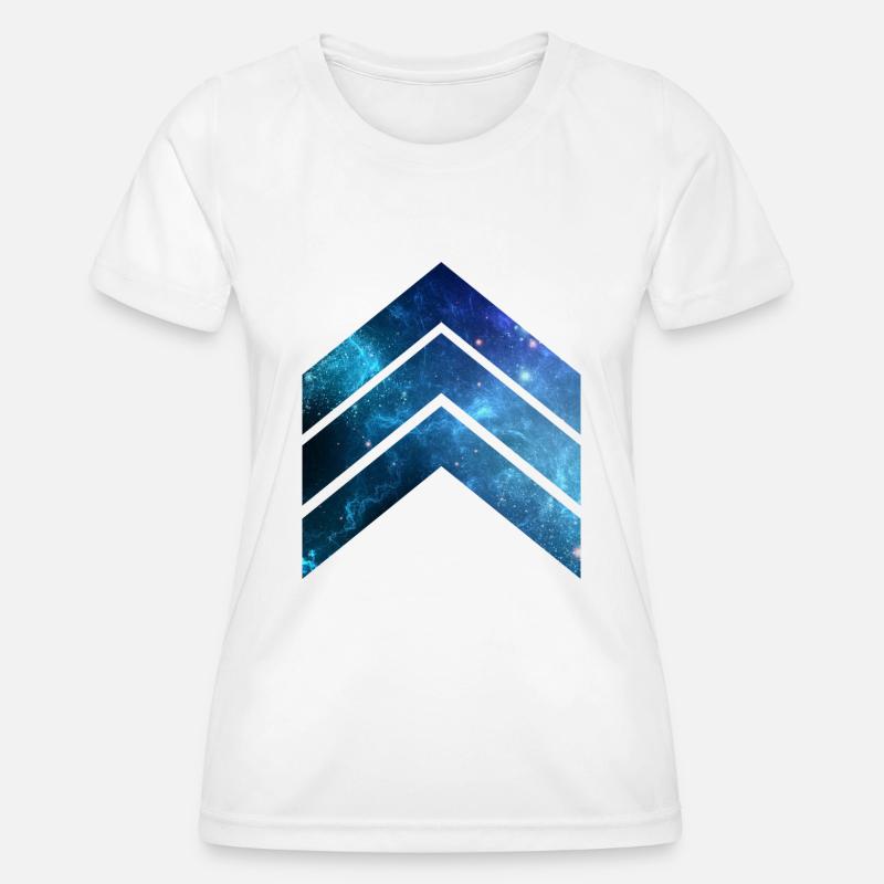 Blue Galaxy 2 - Women's Functional T-Shirt - white