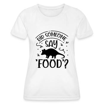Faune Animale Opossum Envie de nourriture Faune - T-shirt sport Femme - blanc - Devant - AI Model Female 172 dark (172cm)
