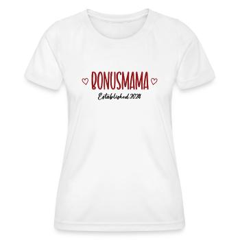 Bonusmama 2024 Beste Stiefmutter Danke Bonus Mama - Frauen Funktions-T-Shirt - Weiß - Vorne - AI Model Female 172 dark (172cm)