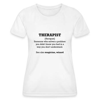 Therapist - wizard - Women's Functional T-Shirt - white - Front - AI Model Female 172 dark (172cm)