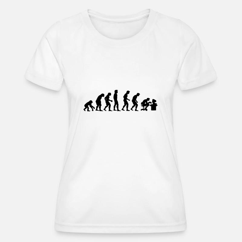 evolution - T-shirt sport Femme - blanc
