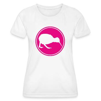 Kiwi - Neuseeland - Nouvelle-Zélande - Maori - Aotearoa - T-shirt sport Femme - blanc - Devant - AI Model Female 172 dark (172cm)