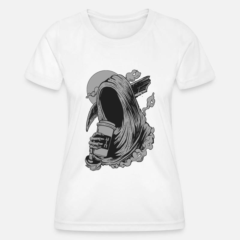 Death before work - Women's Functional T-Shirt - white