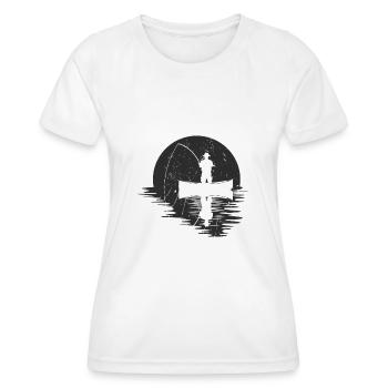 Pêcheur de pleine lune - T-shirt sport Femme - blanc - Devant - AI Model Female 172 dark (172cm)