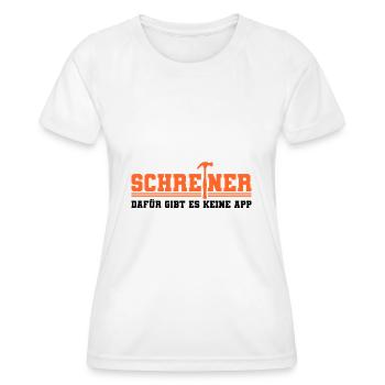 Schreiner - Frauen Funktions-T-Shirt - Weiß - Vorne - AI Model Female 172 dark (172cm)