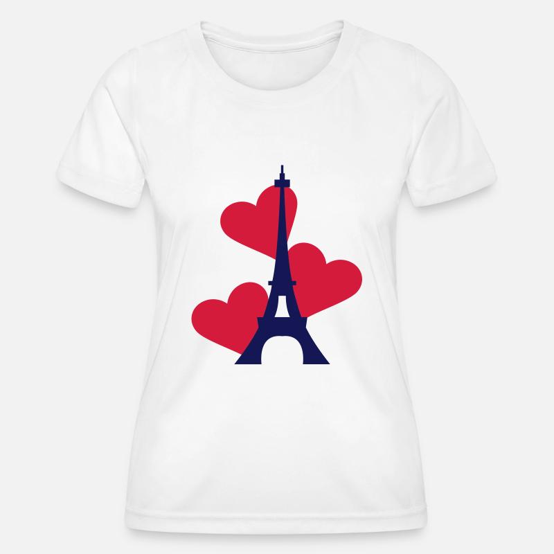 Love Eiffeltoren / Eiffeltower / Tour Eiffel - Women's Functional T-Shirt - white