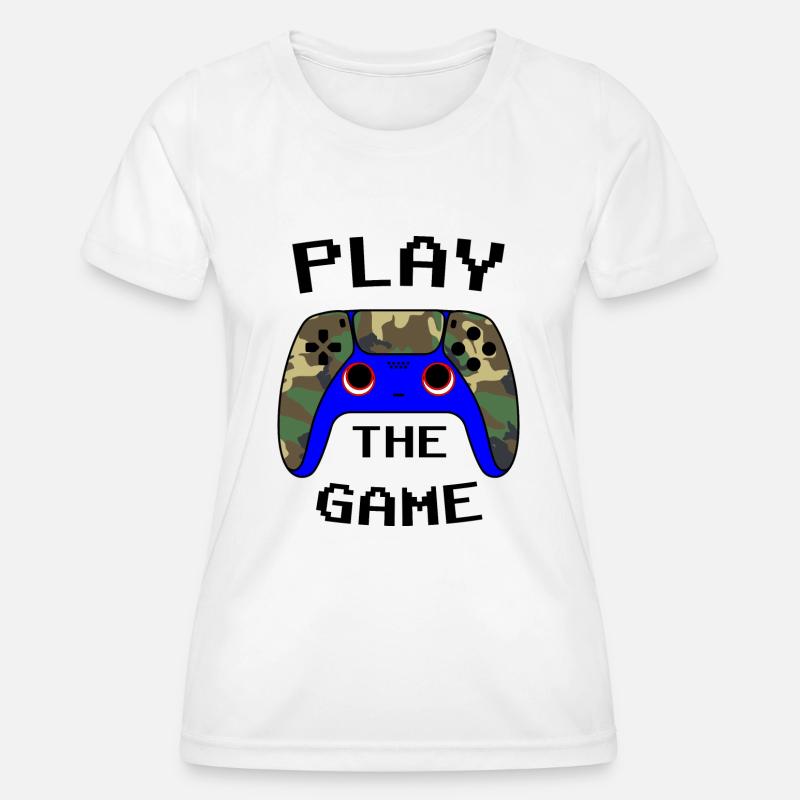 Controller Camo - Women's Functional T-Shirt - white