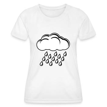 soleil arc-en-ciel nuages soleil météo cloud40 - T-shirt sport Femme - blanc - Devant - AI Model Female 172 dark (172cm)