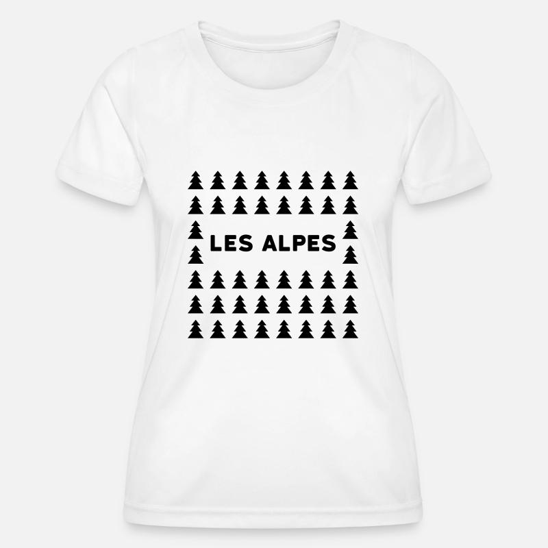 fir trees alps - Women's Functional T-Shirt - white