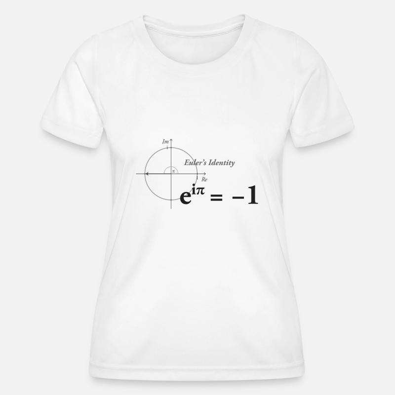 Euler's Identity Math dark - Women's Functional T-Shirt - white