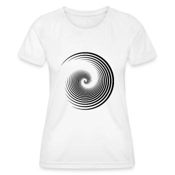 Spiral Shell Retro Idée Cadeau - T-shirt sport Femme - blanc - Devant - AI Model Female 172 dark (172cm)