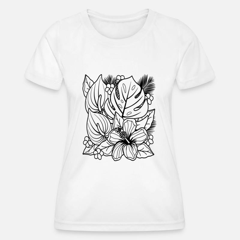 Flowers - Women's Functional T-Shirt - white