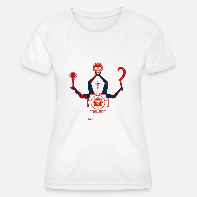 Kali Goddess Blue - Women's Functional T-Shirt - white