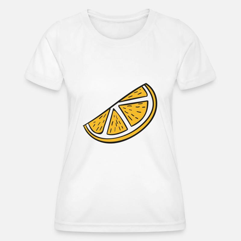 orange slice - Women's Functional T-Shirt - white