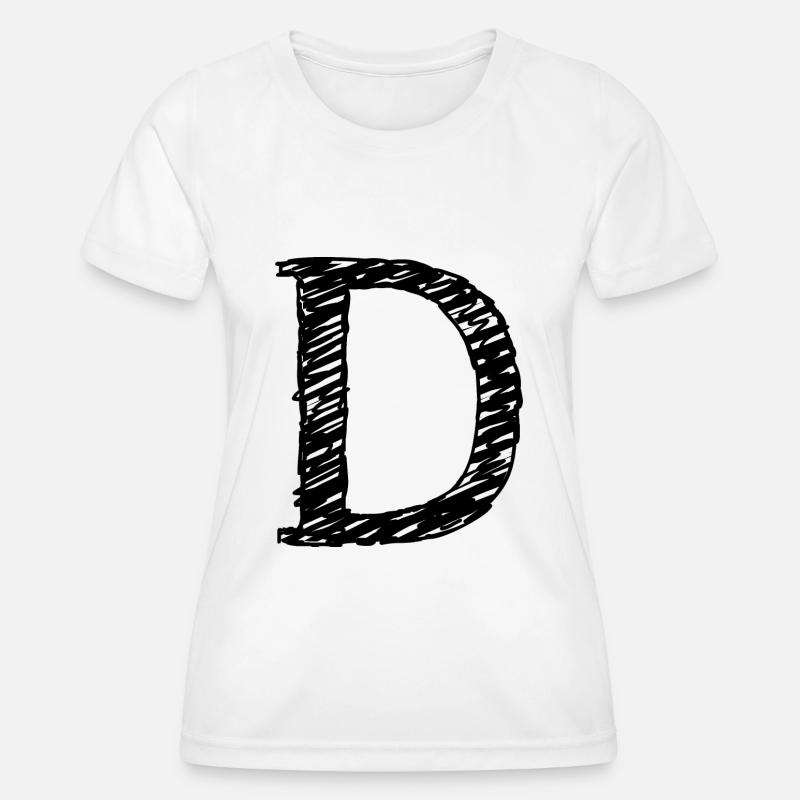 D - Women's Functional T-Shirt - white