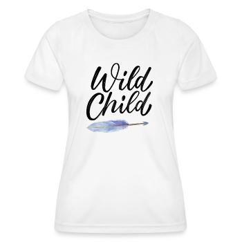 Enfant sauvage - T-shirt sport Femme - blanc - Devant - AI Model Female 172 dark (172cm)