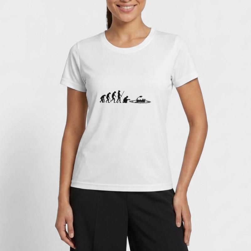 Model train evolution Women's Functional T-Shirt