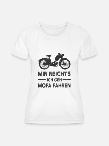 Mofa - Frauen Funktions-T-Shirt - Weiß