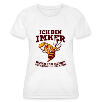 Imker - Frauen Funktions-T-Shirt - Weiß - Vorne - AI Model Female 172 dark (172cm)