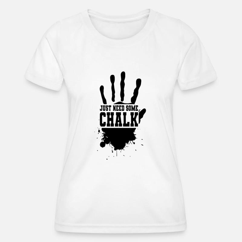 bouldering - Women's Functional T-Shirt - white