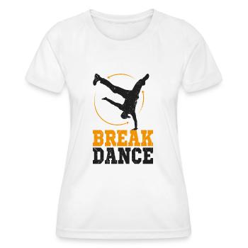 Breakdance - Frauen Funktions-T-Shirt - Weiß - Vorne - AI Model Female 172 dark (172cm)