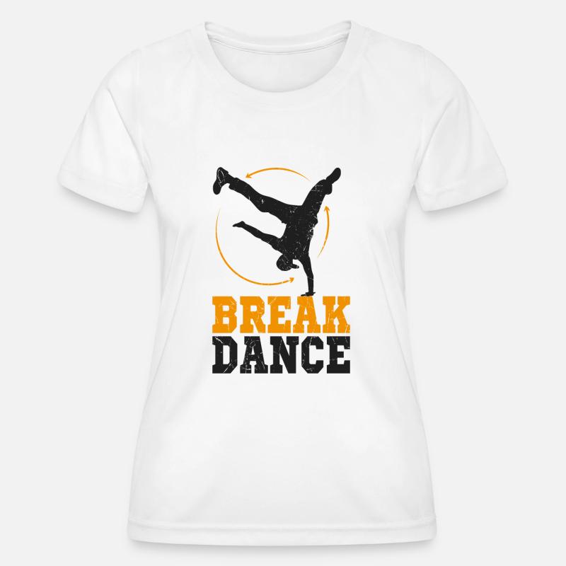 break dancing - Women's Functional T-Shirt - white