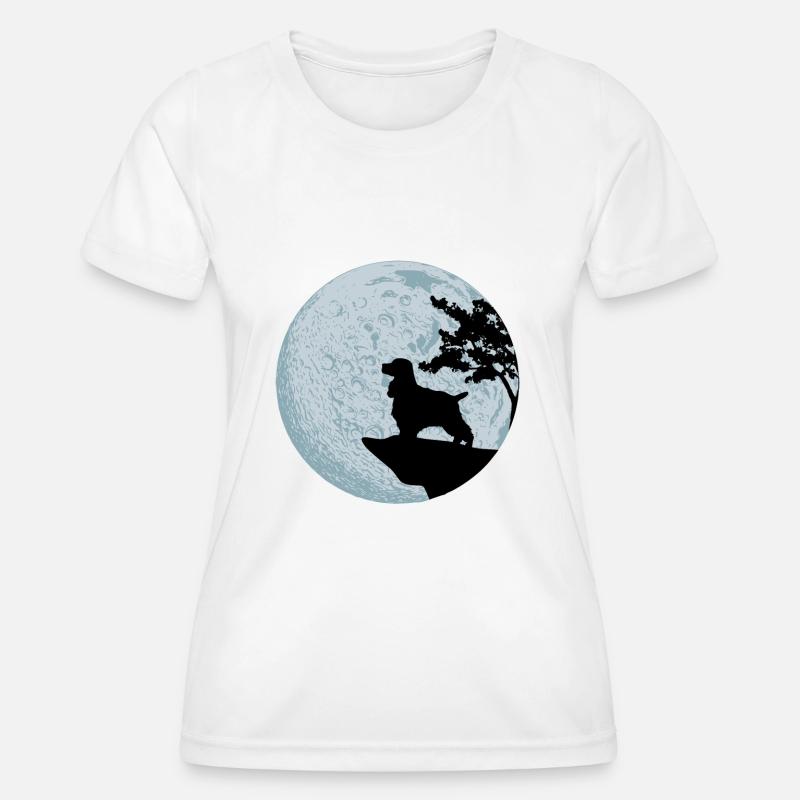 Cocker Spaniel - Frauen Funktions-T-Shirt - Weiß