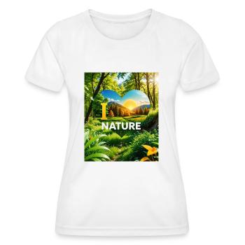 Nature - T-shirt sport Femme - blanc - Devant - AI Model Female 172 dark (172cm)