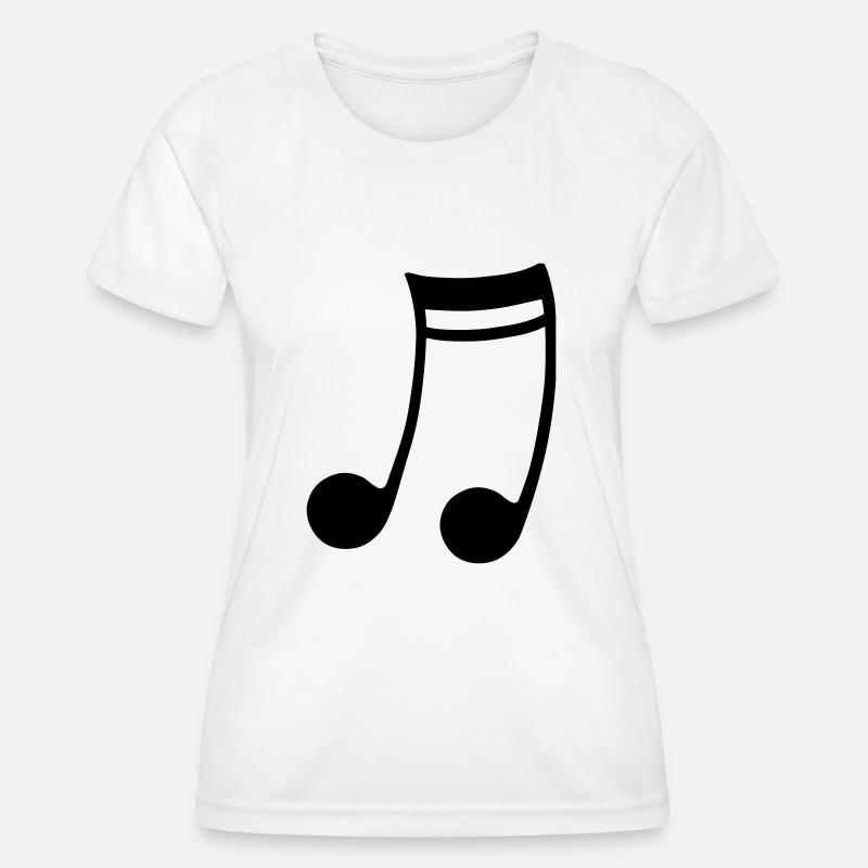 double note - Women's Functional T-Shirt - white