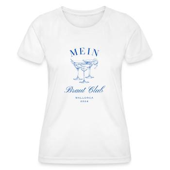 Junggesellenabschied Frauen Mallorca - Frauen Funktions-T-Shirt - Weiß - Vorne - AI Model Female 172 dark (172cm)