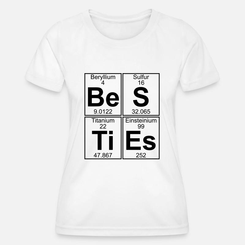 Be-S-Ti-Es (besties) - Full - Women's Functional T-Shirt - white