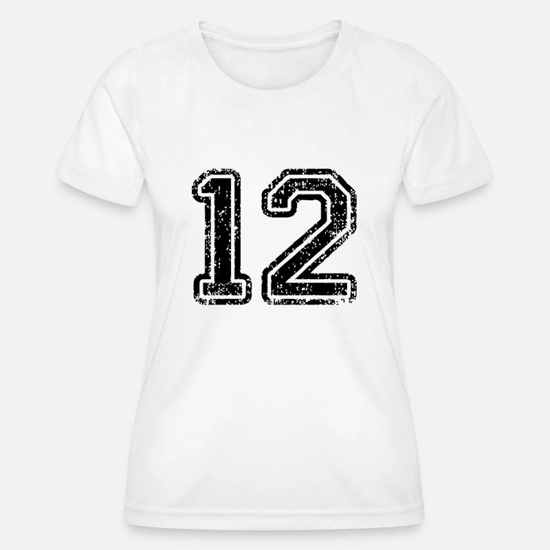 12 - Women's Functional T-Shirt - white