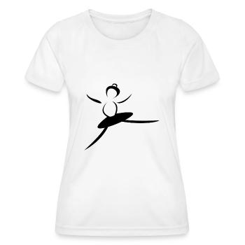 dancer. dance. sport. Dance - Women's Functional T-Shirt - white - Front - AI Model Female 172 dark (172cm)