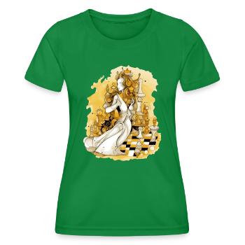 Fräulein CHesspowa - Frauen Funktions-T-Shirt - Kelly Green - Vorne - AI Model Female 172 dark (172cm)