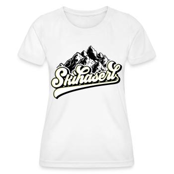 Farben änderbar | Skihaserl - Frauen Funktions-T-Shirt - Weiß - Vorne - AI Model Female 172 dark (172cm)