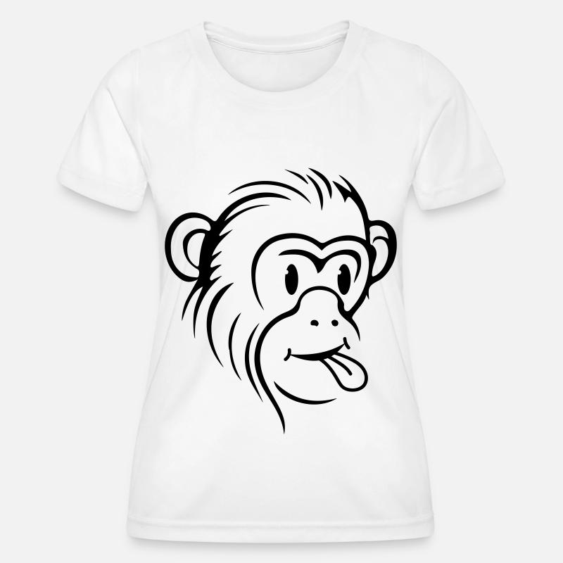 Monkey Funny - Women's Functional T-Shirt - white