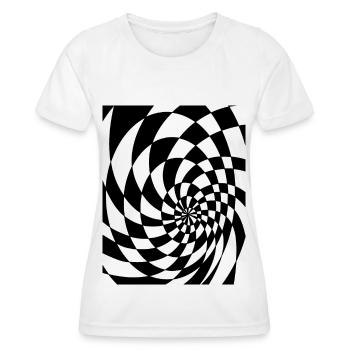 Psychedelic forms - Women's Functional T-Shirt - white - Front - AI Model Female 172 dark (172cm)