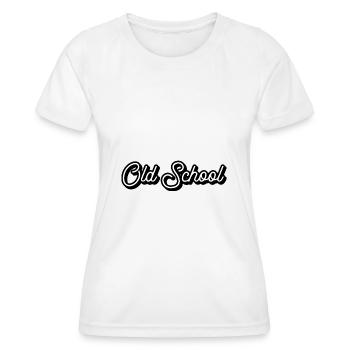 Ancienne école - T-shirt sport Femme - blanc - Devant - AI Model Female 172 dark (172cm)