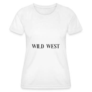 Wild West - Frauen Funktions-T-Shirt - Weiß - Vorne - AI Model Female 172 dark (172cm)