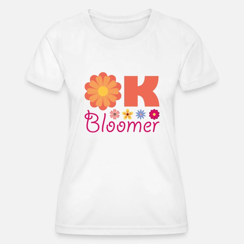 Ok Bloomer - Women's Functional T-Shirt - white