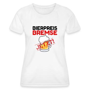 Bierpreisbremse - Jetzt! - Frauen Funktions-T-Shirt - Weiß - Vorne - AI Model Female 172 dark (172cm)