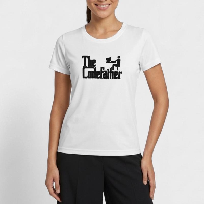 Le cadeau de codage PC Codefather Programmer T-shirt sport Femme