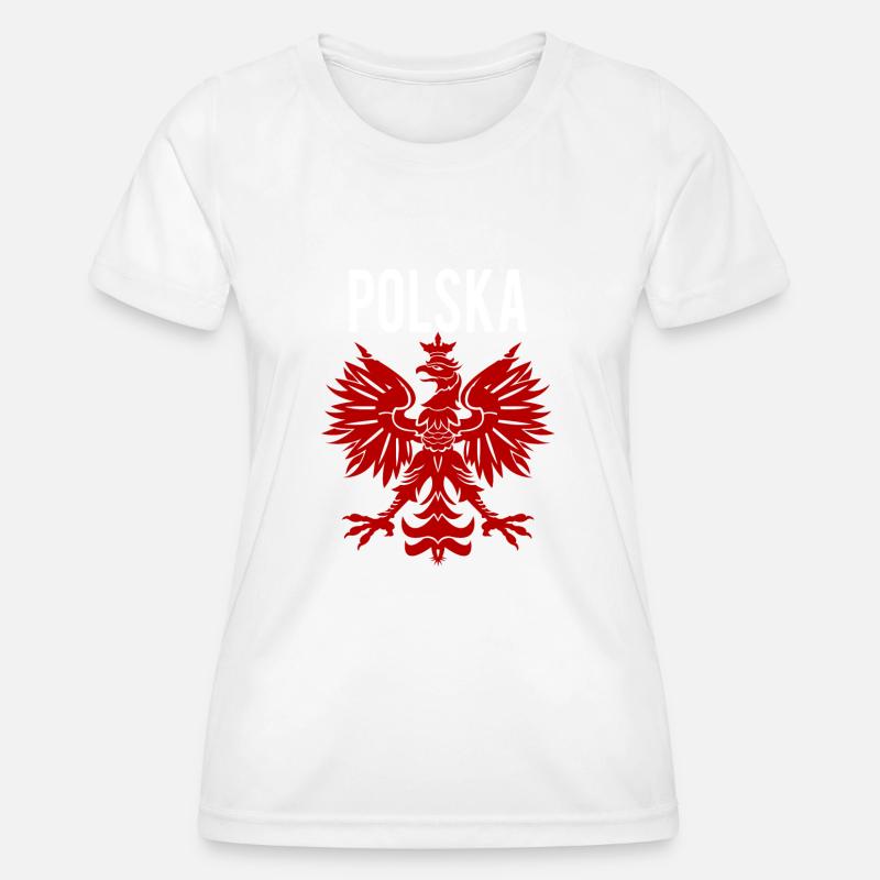 Polska Eagle - Women's Functional T-Shirt - white