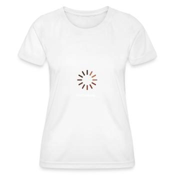 I'm thinking - Women's Functional T-Shirt - white - Front - AI Model Female 172 dark (172cm)