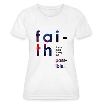 universe - Women's Functional T-Shirt - white - Front - AI Model Female 172 dark (172cm)