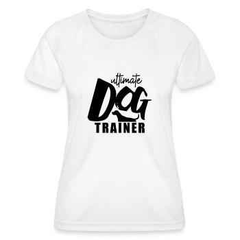 Dresseur de chiens - T-shirt sport Femme - blanc - Devant - AI Model Female 172 dark (172cm)