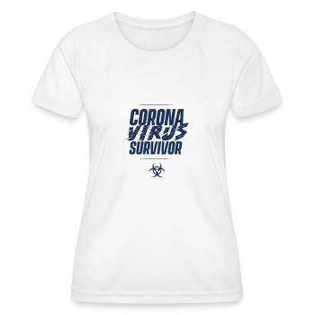 Anti Coronavirus Pandemic Corona Virus Epidemic - Women's Functional T-Shirt - white - Front - AI Model Female 172 dark (172cm)