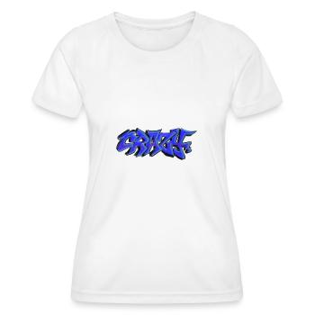 Graffiti fou - T-shirt sport Femme - blanc - Devant - AI Model Female 172 dark (172cm)